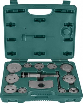 Комплект инструмента для возврата поршней тормозных цилиндров дисковых тормозов 13 предметов