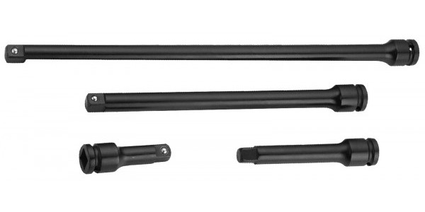 Комплект удлинителей для ударных головок 1/2"DR, 75-375 мм, 4 предмета